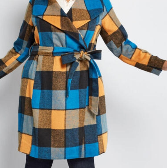 Modcloth Jackets & Blazers - 🌲Modcloth plaid coat
